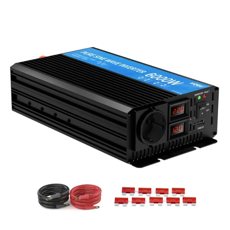 inversor off grid solar power pure sine wave inverter 5000w 24v invertor 12v to 220v 6000w 4000w 3000w