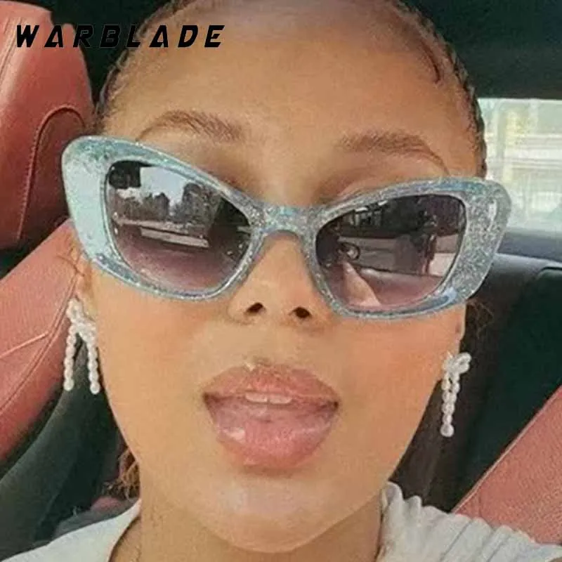 موضة Y2K كاندي اللون عين القط المرأة النظارات الشمسية مصمم العلامة التجارية الرجال مكبرة الرياضة في الهواء الطلق محرك العصرية الإناث نظارات UV400 #3