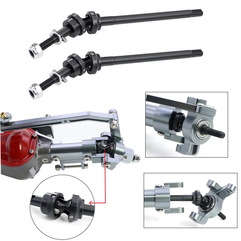

RC Front Axle CVD Drive Shaft For 1/10 Axial SCX10 I High Strength Smooth Power Transmission Anti-Wear RC Crawler Upgrade Parts