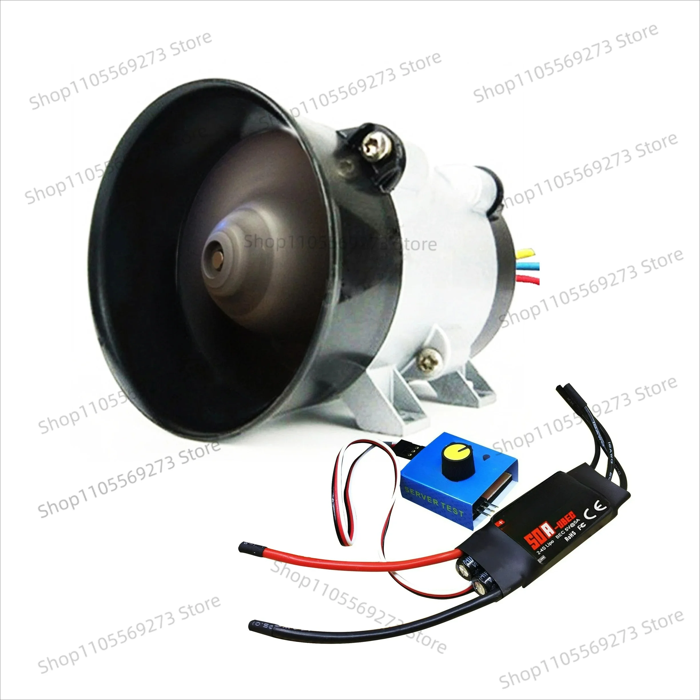 

12V DC Brushless Three-phase Motor Car Electric Turbo Charger Hall-free Turbine with 40A Driver Controller