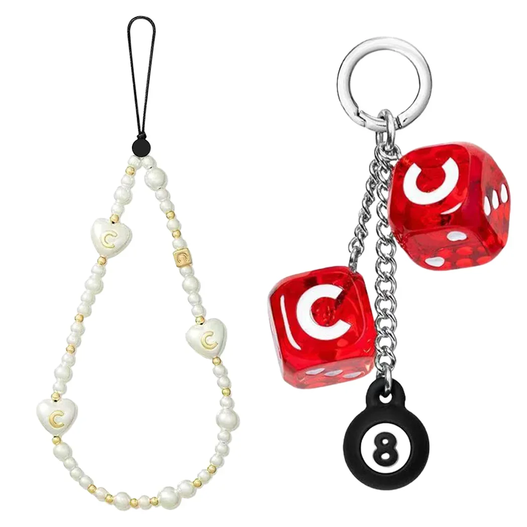 

Creative Dice Pendant Mobile Phone Accessories Phone Charm Short Straps for IPhone Lanyard Bracelet for Galaxy