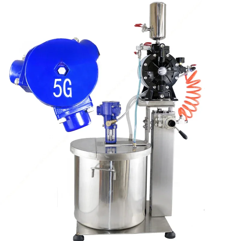 High Quality Industrial Agitator Pneumatic Mixer Paint Glue Ink Vertical Automatic Stirrer Oil Pump Set Chemicals