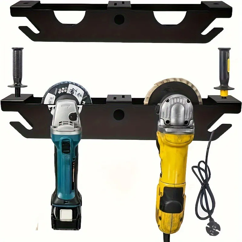 Wall Mounted Bracket Angle Grinder Storage Rack Stand with Cord Hanger Multipurpose Sturdy Polisher Holder Space-Saving