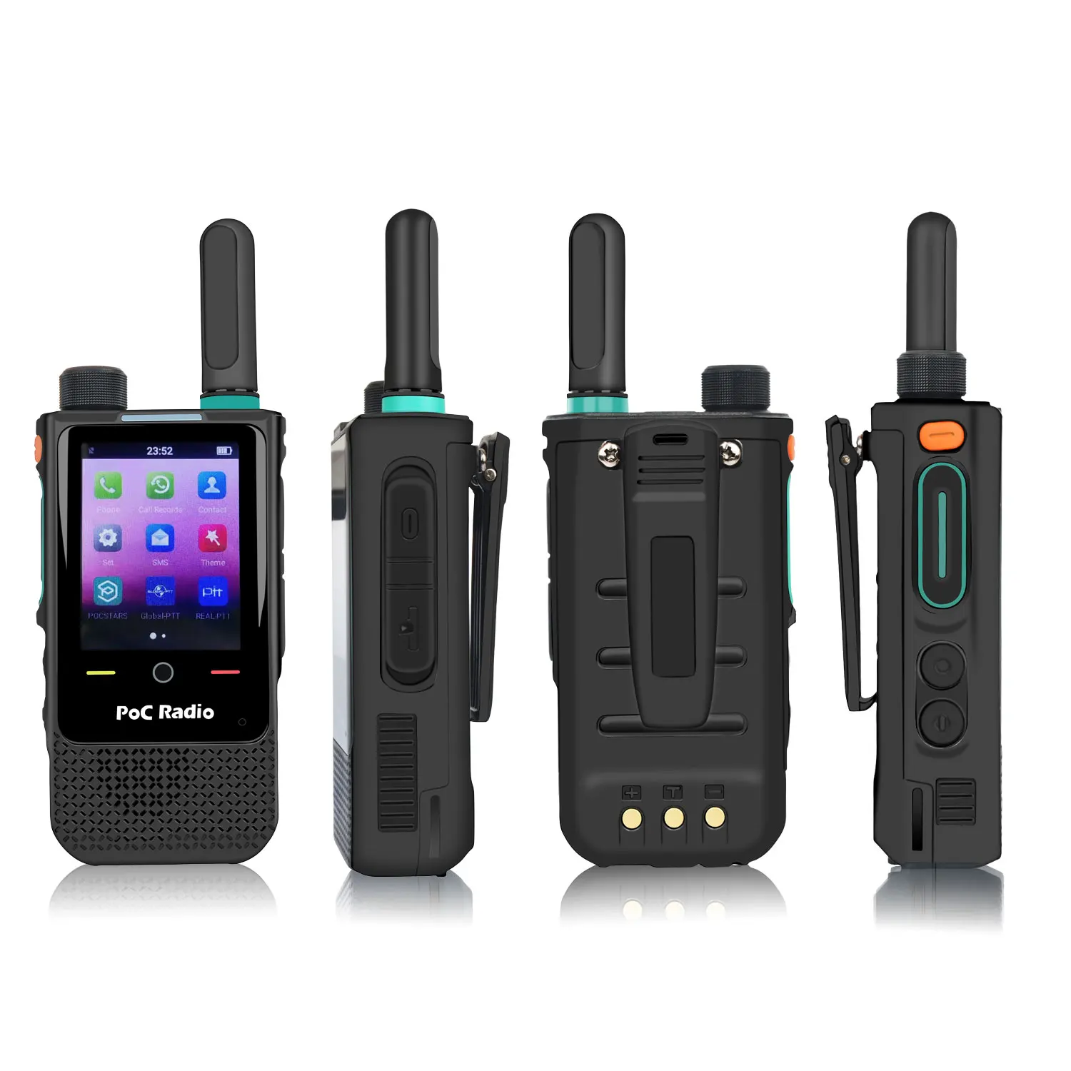 Zello Walkie Talkie HIROYASU HI-B5Pro 4G Lte PoC Rádio Zello Real-PTT Global-PTT Pocstars Tela Sensível Ao Toque 4000mAh USB-C Bateria