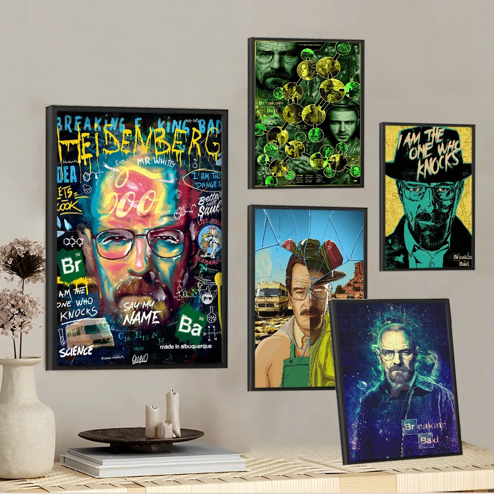 Breaking Bad Classic Crime TV Vintage Posters Sticky Vintage Room Home Bar Cafe Decor Kawaii Room Decor