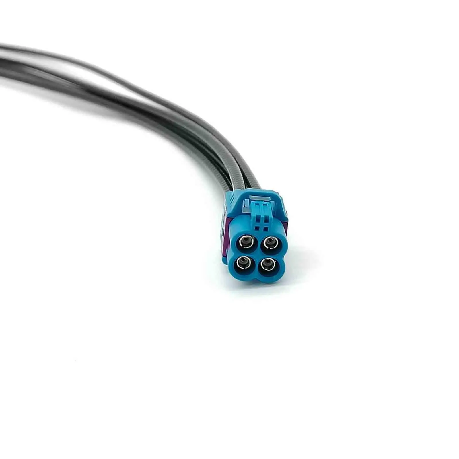 FAKRA Z Waterproof Straight Female Four Ports Mini 4 in 1 Vehicle LVDS Cable Adapter RF Coaxial Extension RG316