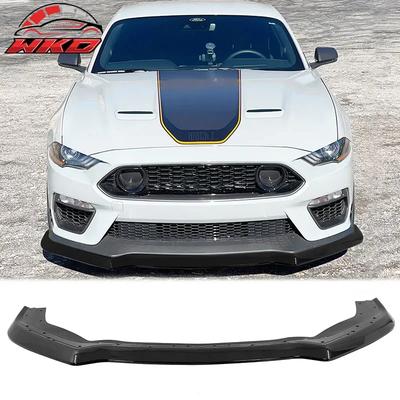 for Ford Mustang 2021-2023 Mach 1 Control Kit Bright Black PP Diffuser Front Lip Cover