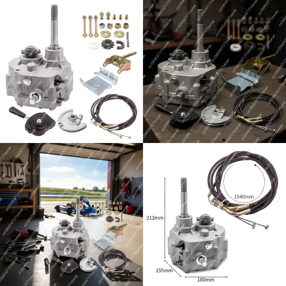 D0100HP3SFA Reverse Forward Gear Box 2 Speed for Go Karts with 10T 12T Sprocket New Transmission System 4 Pinion Planetaries