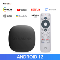 KINHANK  Android12.0 TV Box With Netflix 4K Ultra HD Google Certified Dolby Vision HDR10+ Streaming Media Devic Voice Control