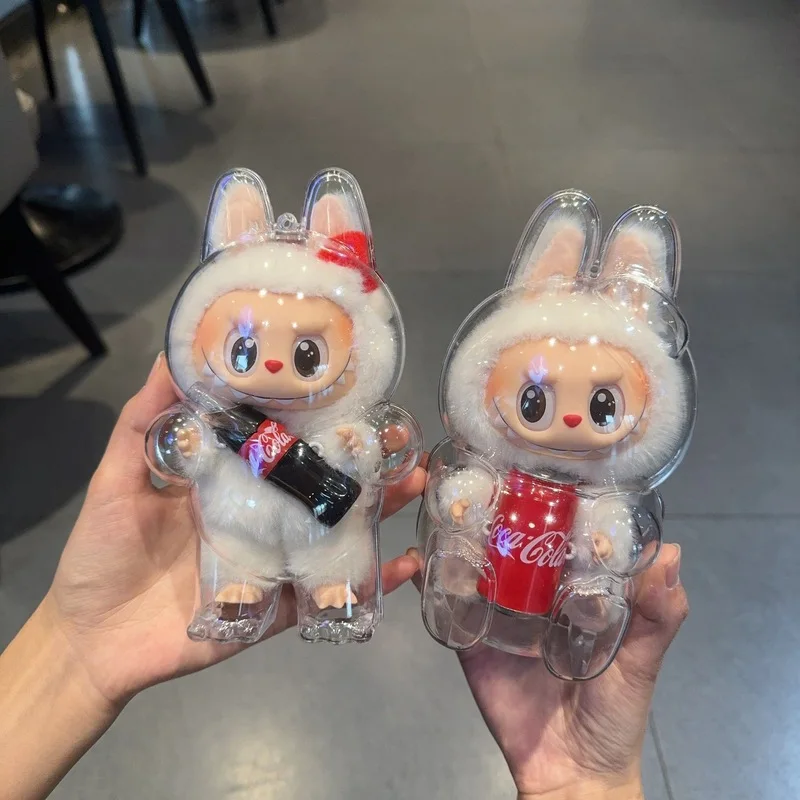 2025 New Monster Coca Cola Series Vinyl Doll Labubu Action Doll Keychain Pendant Table Decoration Surprise Gift