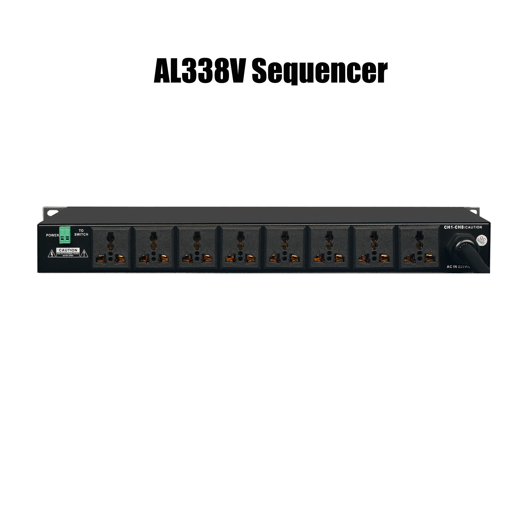 AL338V Professional 8 Channel High Power Equipment Audio video processor  Power Supply Controller Independent Power Sequencer