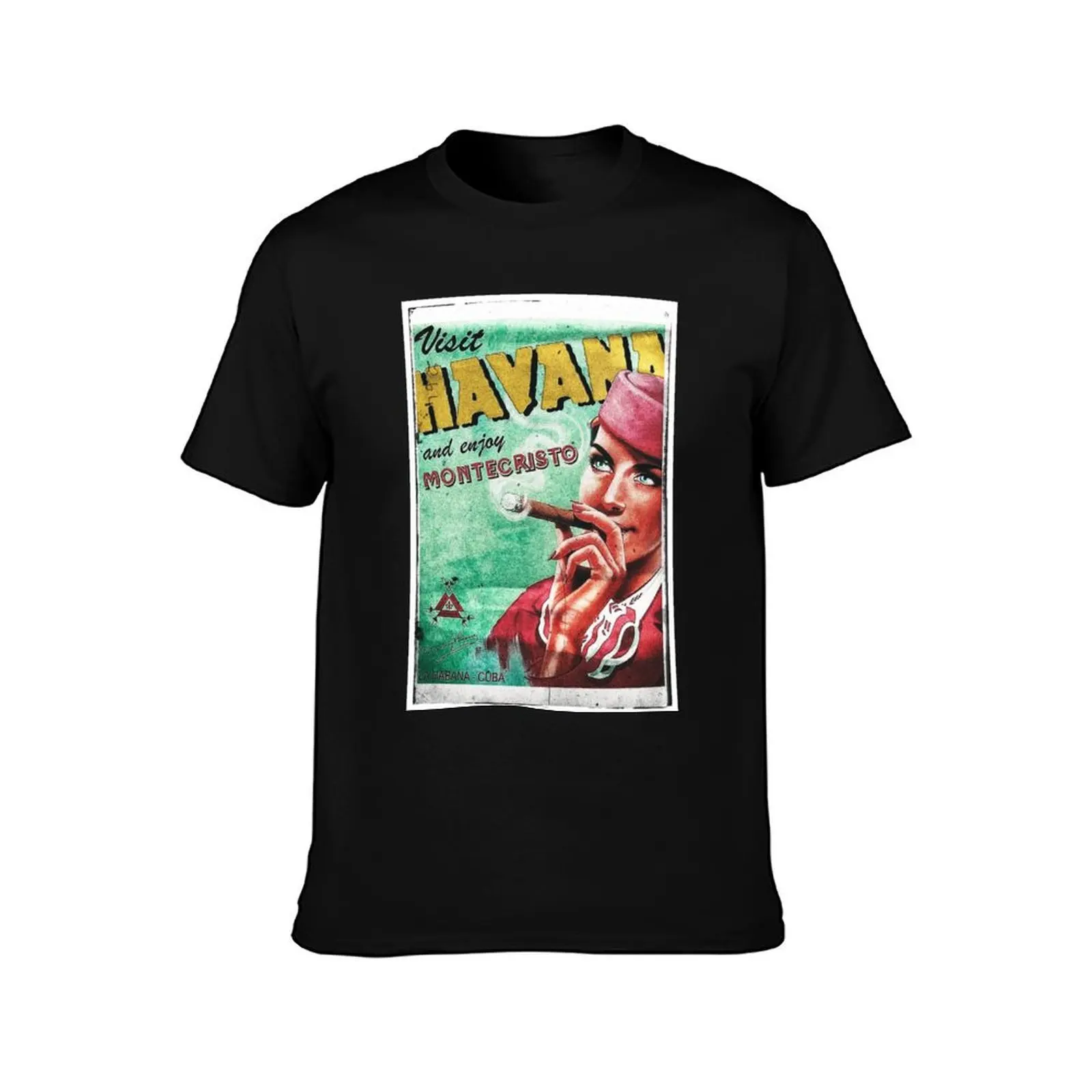 MONTE CRISTO Cuban cigar Poster T-Shirt Plus Size Non-Shrink T-Shirt
