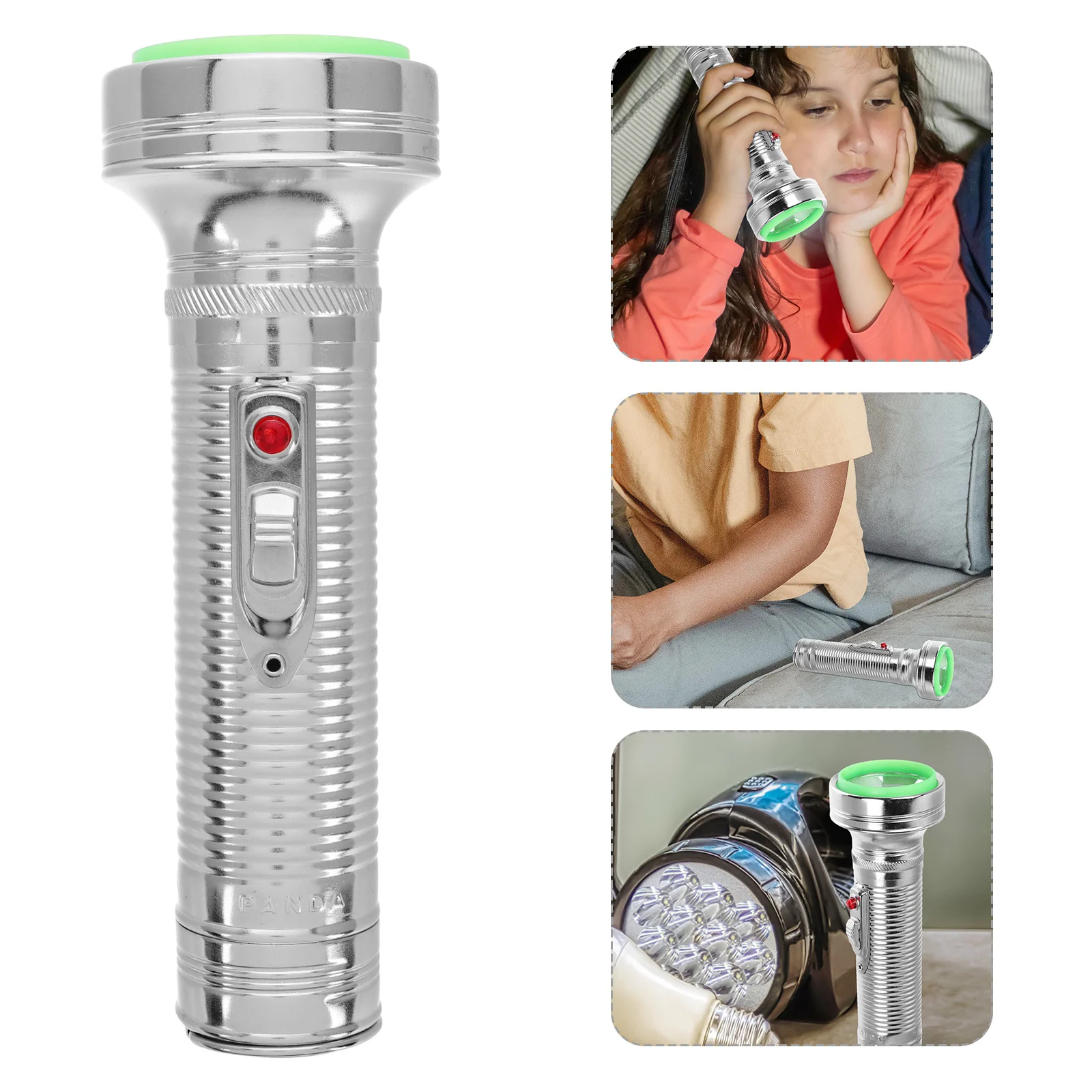 مصباح يدوي كلاسيكي، مادة ألومنيوم قوية، ديكور على الطراز القديم، ضوء ليلي محمول يعمل للمنازل #1