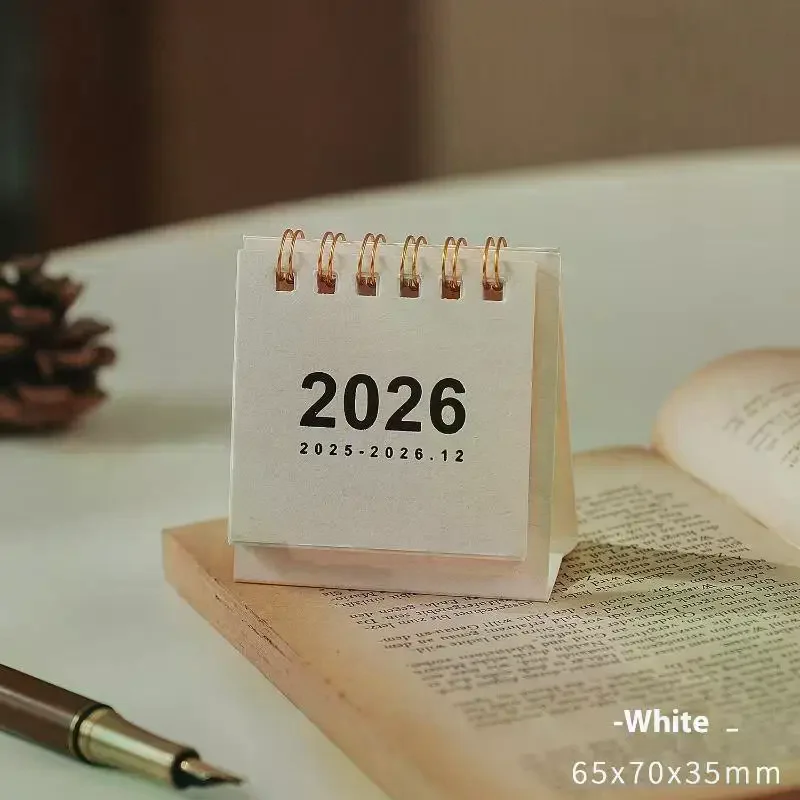 

Small Desk Calendar 2026 Standing Flip Weekly Calendar Creative Coil Calendar Planner For Daily Schedule Planning