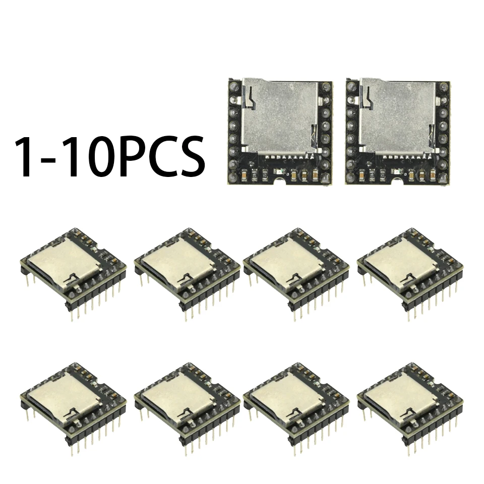 DFFirst-Mini Lecteur MP3 Tech TF Card U Disk, Audio Voice Tech Board