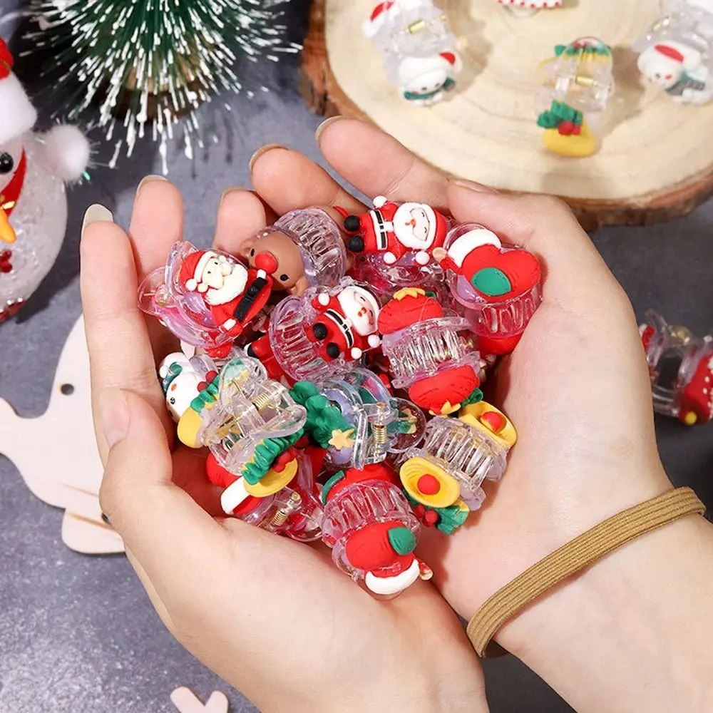 

Cartoon Side Bangs Clip New Year Hairwear Baby Hairpins Mini Hair Claw Christmas Hair Clip Hair Crab Korean Style Barrette