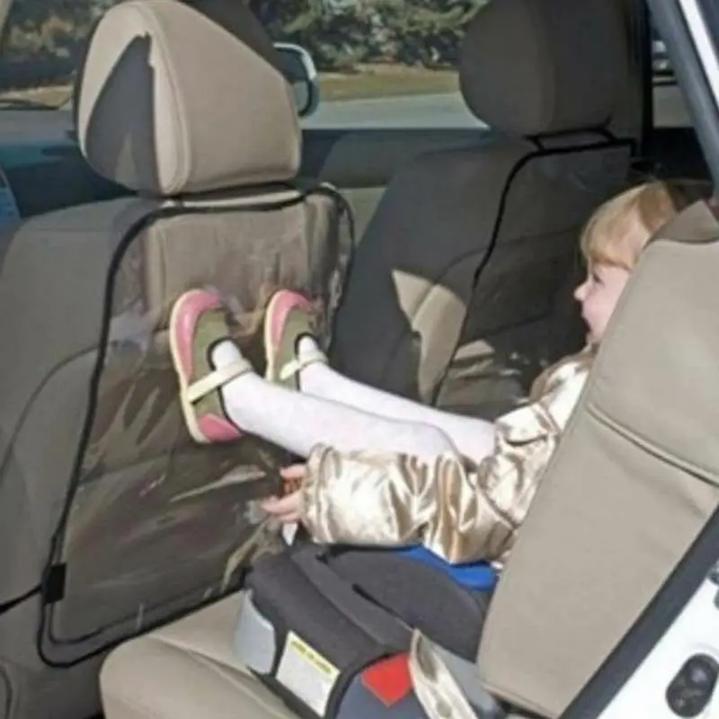 Juste de dossier de protection de siège de voiture, livres transparents, coussin anti-coup de pied, accessoires de pièces automobiles, housse de protection pour enfants