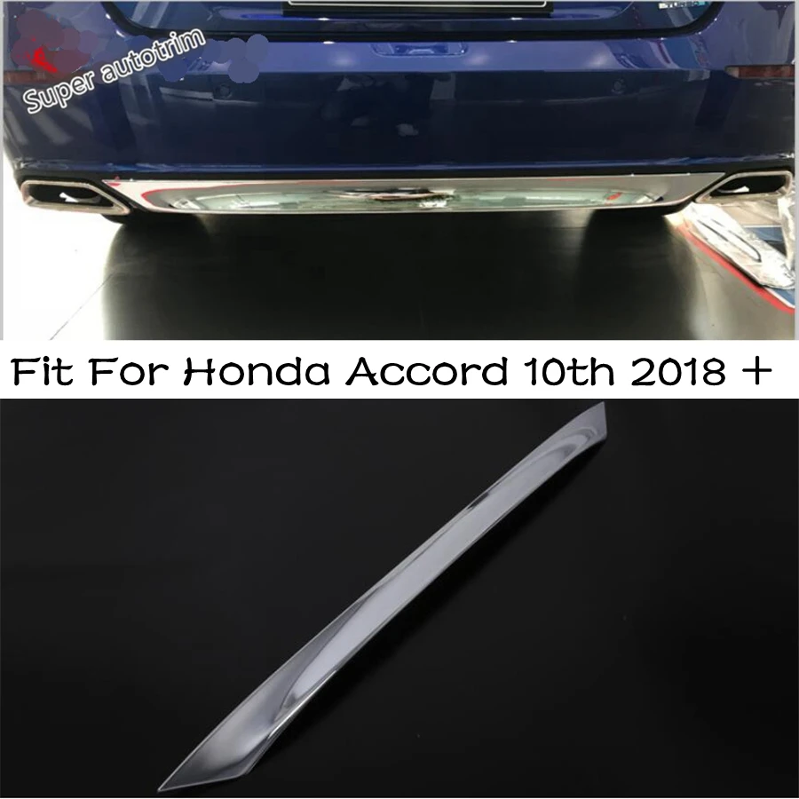 

Lapetus Rear Tail Button Bumper Protector Strip Cover Trim ABS Fit For Honda Accord 10th 2018 - 2022 Chrome Accessories Exterior