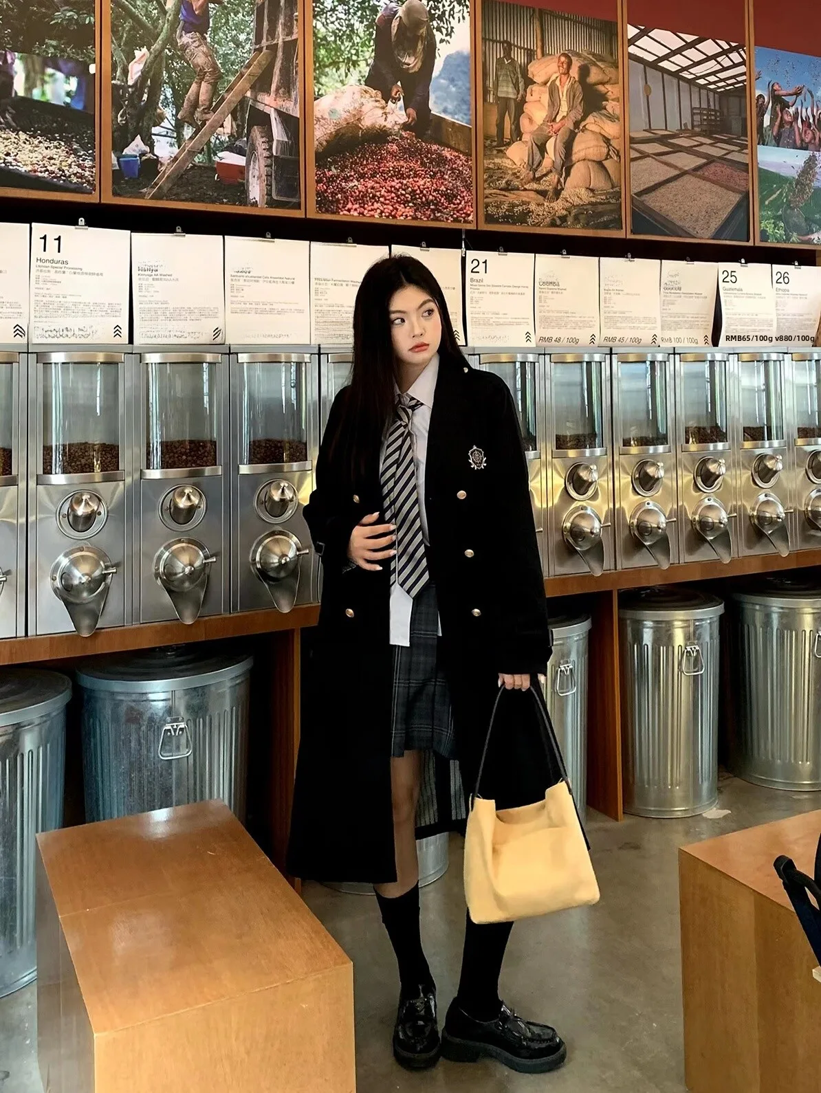 

Оригинальный большой размер JK Sle японский школьный orm ветровка пальто средней длины свободного покроя премиум-класса осенне-зимнее пальто