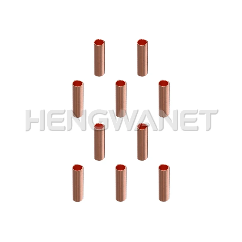 100 Pcs Copper Ring Terminals Wire Crimp Connectors Bare Cable Battery Terminals Soldered Connectors for Electrical Wiring