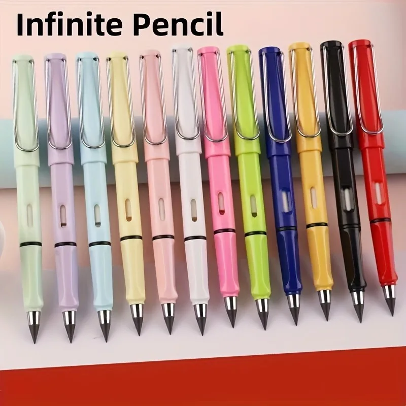 Eternal Infinity Pencils 12Pc Unlimited Pencil Writing Art Painting Stationery Office Supplies