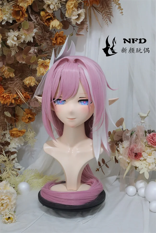 (Elysia) Full head super sweet female resin crossdressing BJD Doll kig cosplay kigurumi mask