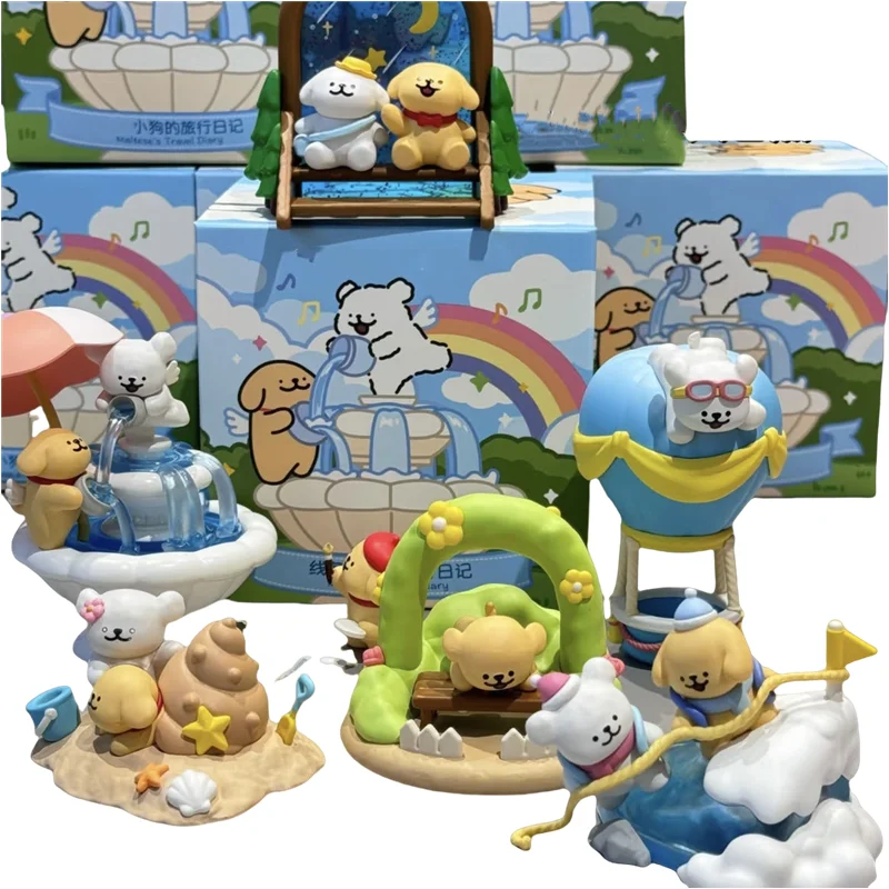 المالطية خط جرو السفر مذكرات أنيمي عمل أرقام الكرتون نموذج دمية المد اللعب سر صندوق أعمى لعب الأطفال هدايا عيد ميلاد