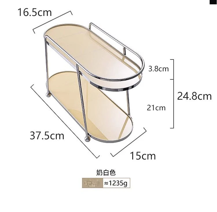 Mid Ancient Style Cup Storage Rack Coffee Cup Water Cup Holder Desktop Stainless Steel Bathroom Living Room Storage Rack ZG494