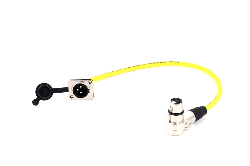 Xlr-Kabel 3-polige d-Typ xlr-Stecker halterung an 3-poliger xlr-rechtwinkliger Buchse, mehrfarbiges Kabel für Mikrofon mischer 0,3-15m – Detail 5