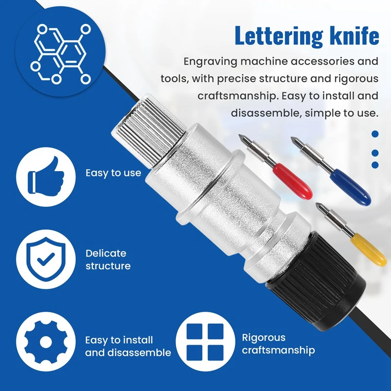 16 Stuks 30/45/60 Graden Graphtec Cb15 Cb15u Vinyl Cutter Blade + Graphtec Cb15 Cb15u Blade houder