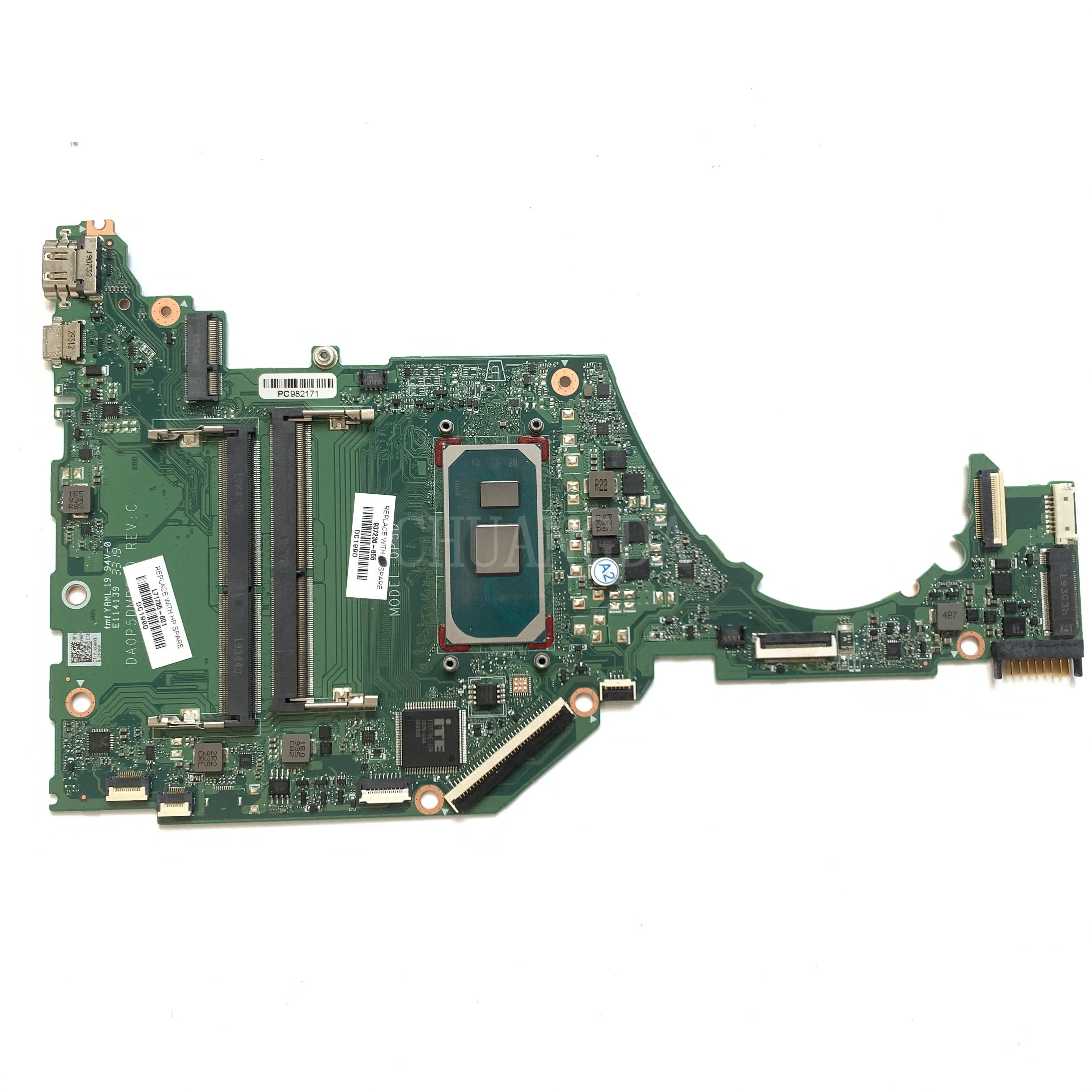 Dla HP 15-DY 15T-DY 15S-FQ płyta główna laptopa z procesorem SRGKF i3-1005G1 L71755-601 L71755-001 DA0P5DMB8C0 100% testowane szybkie