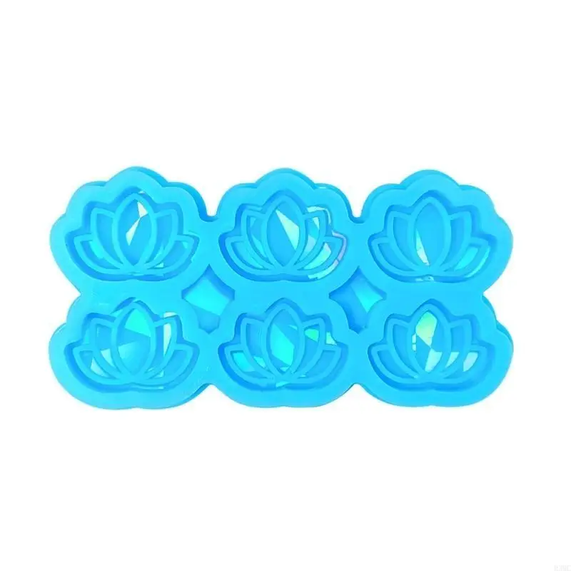 R3MC Unique Flower Mold Rainbow Light Silicone Mold with Hole DIY Art