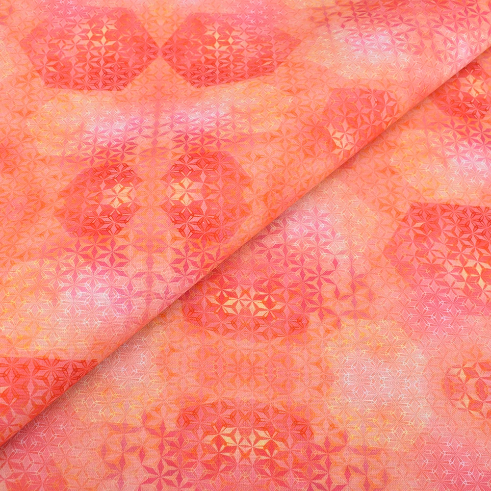 Chainho,Plain Cotton Fabric,Patchwork Cloth,Orange Color Of Handmade DIY Quilting & Sewing Crafts,Cushion Home Textiles Material