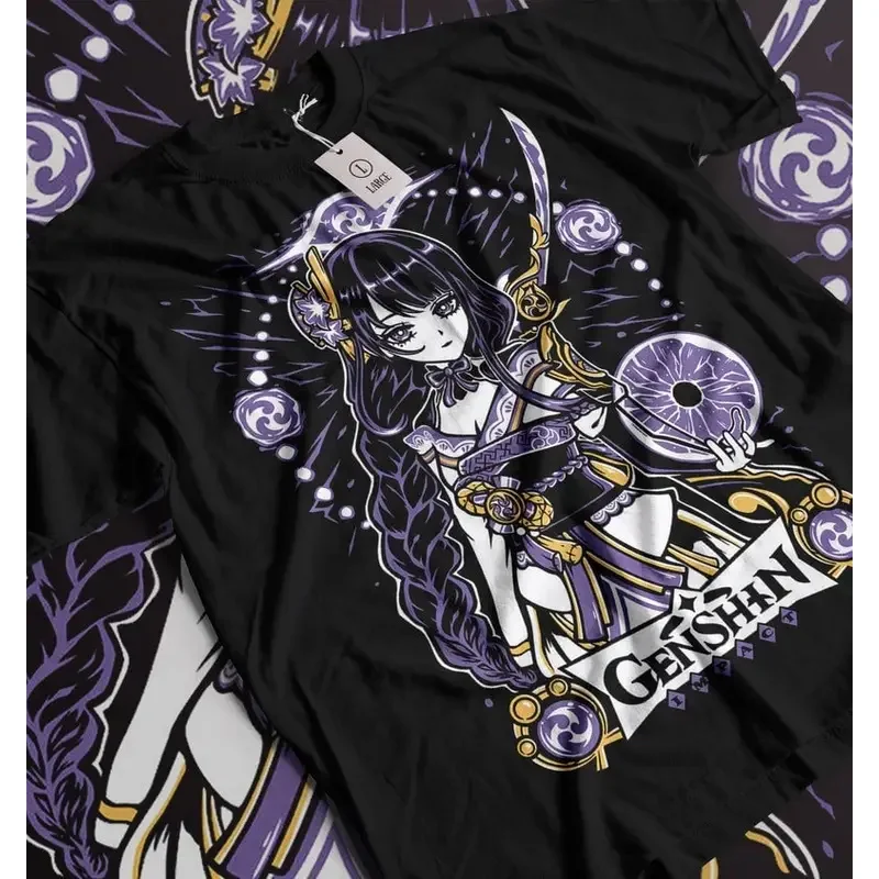 

Unisex Genshin Impact Raiden Shogun Gaming T-Shirt, Anime Waifu Shirt