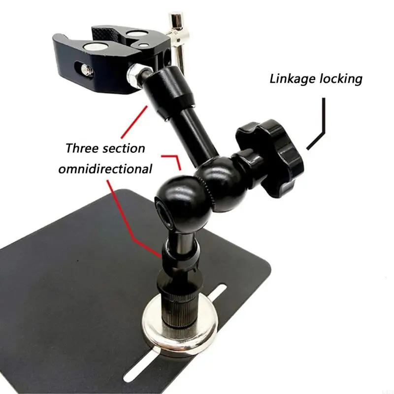 L43A Helping Hands Soldering Station Solder Clamp Tool 150mm/290mm Base Plate For PCB Board Repair And Lab Tube Fixing