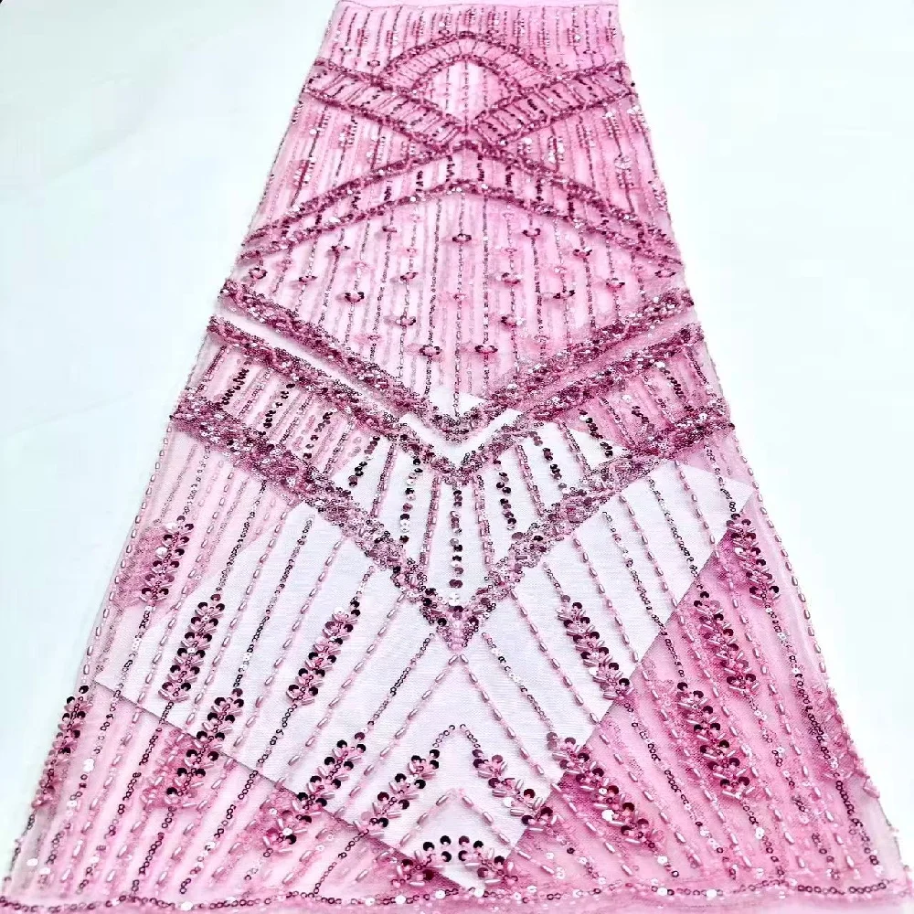 

Африканская кружевная ткань для жениха с блестками и бисером, высокое качество, французская тюль, кружевная ткань, 2021, вышивка, нигерийская кружевная ткань