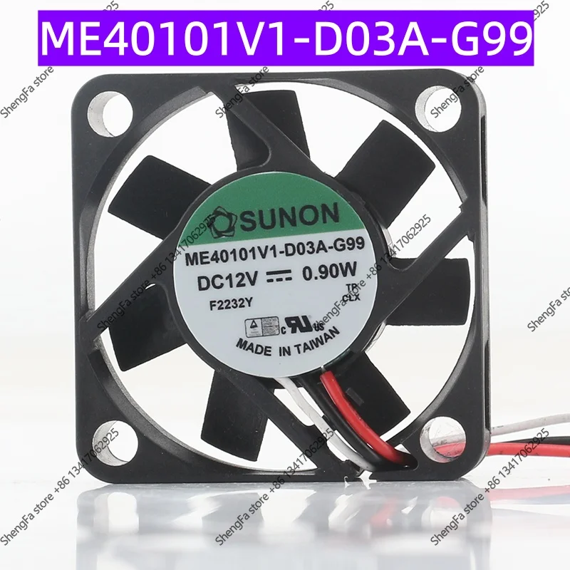 cooling fan New original Sunon AC EC 4010 40X40X10MM 4CM 3-wire maglev quiet inverter ME40101V1-D03A-G99 DC 12V 0.90W