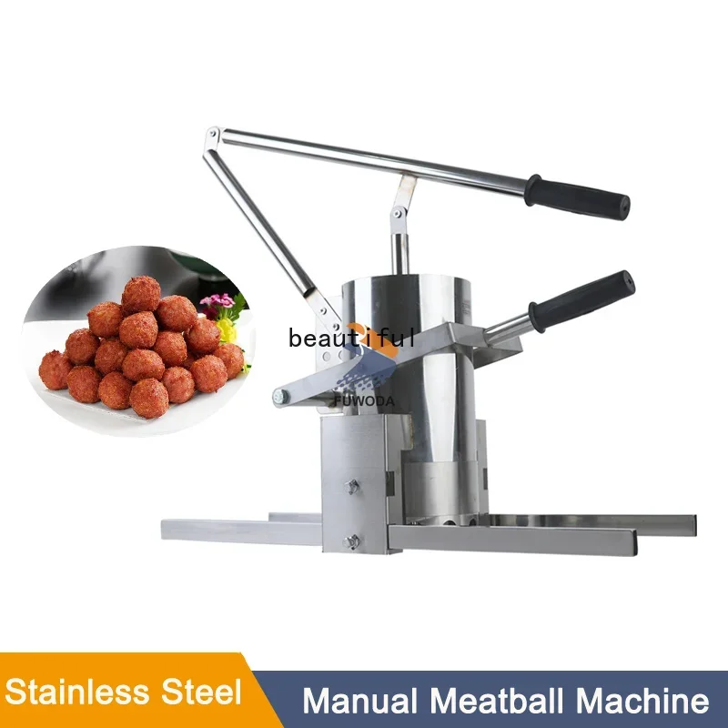 Manual Meatball Machine Vegetable Ball Machine Meatball Processing  Kitchen Meat Ball Machine Stainless Steel Meatball