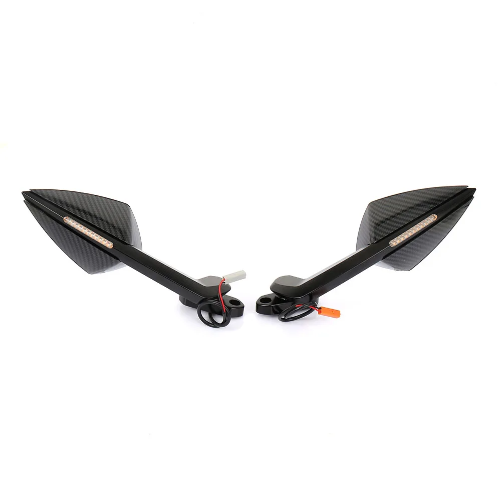 

Motorcycle Rearview Mirrors For Kawasaki ZX-6R ZX-10R Ninja 650 Ninja 400 Rearview Mirrors With Turn Signals LED Accessories