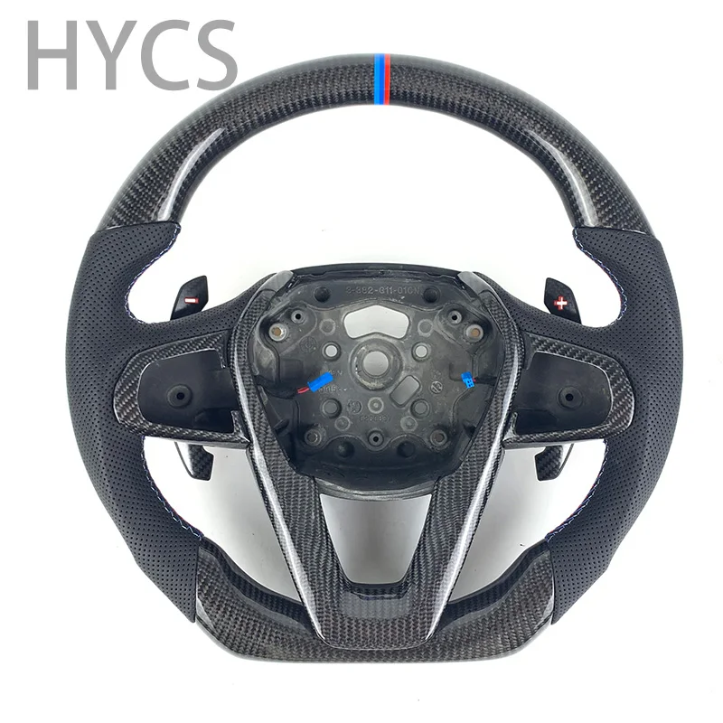 For BMW G Luxury Models 3-series 5-Series GT 7-series G11 G12 G20 G21 G30 G32 Real Carbon Fiber Steering Wheel Without airbags