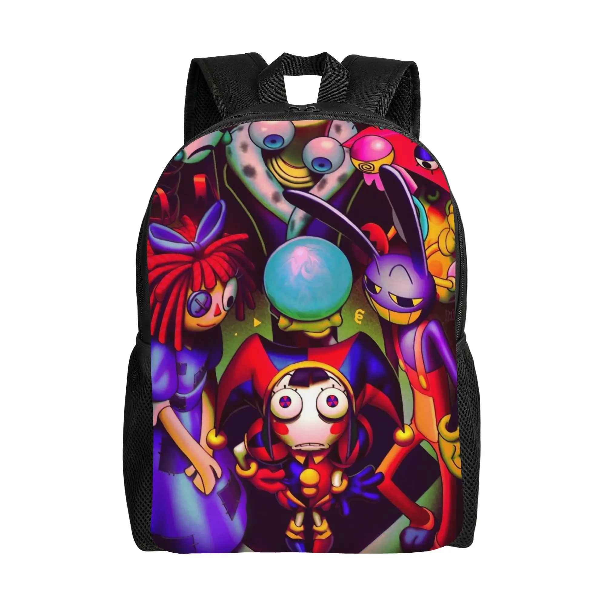 Jax Cartoon Digitals Circus Backpack for Men Women Fashion High School Daypack  College Canvas Bags Sports