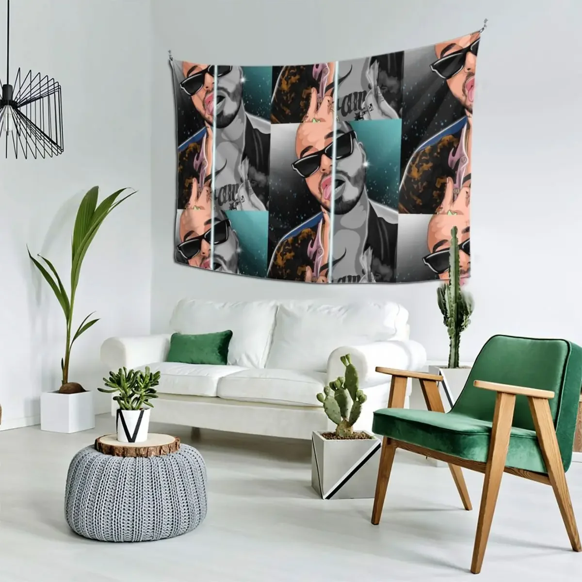 

JBALVIN - COLOMBIAN SINGER ILUMINATI one Tapestry Wall Decoration Items Funny Room Decor Home Supplies Tapestry