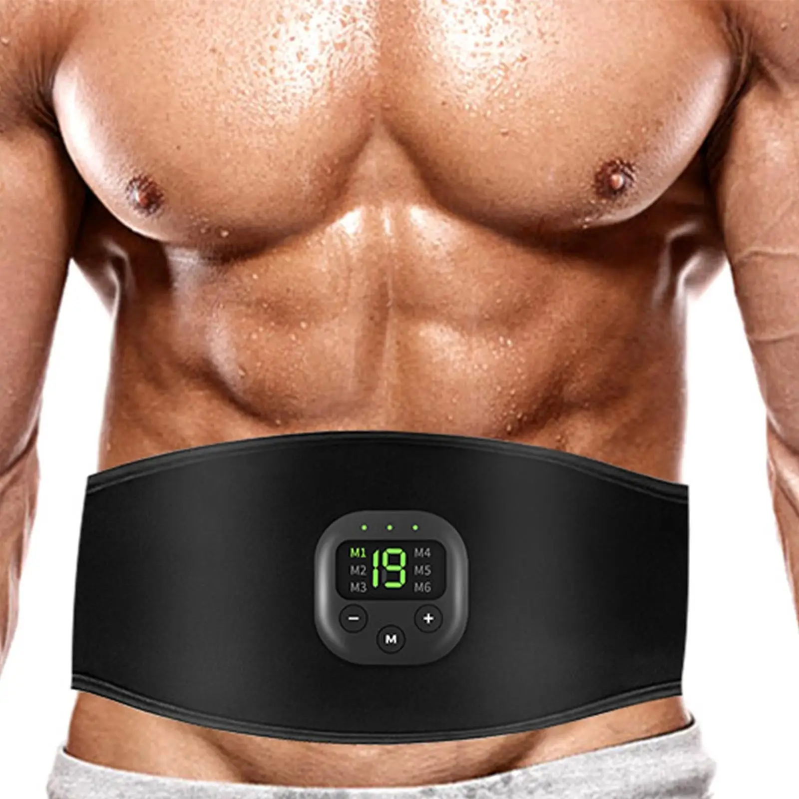 

Ab Belt Abdomen Stimulator Strength Training Aid Abdominal Toning Belt For Adults Women Men Beginners Enthusiasts Home Office
