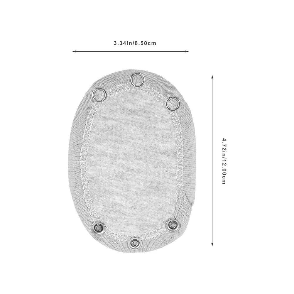 2Pcs Baby Bodysuit Extender Cotton Snap Extender for Infant Jumpsuit Romper Lengthen Extension Grey Baby Bodysuit Extension