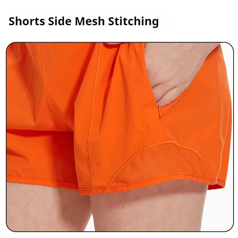 (120-160CM)Kids Quick Dry Sport Shorts Loose Fit Girls Yoga Running Fitness Workout Dancing Exercise Training Short Pants