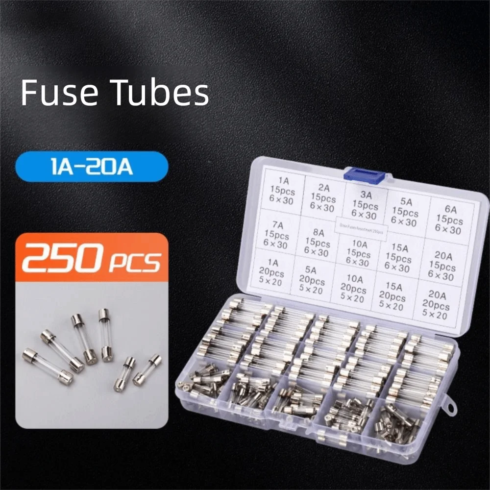 

Размер 5*20 мм Предохранители со стеклянной трубкой Диапазон 0,1–20 А Керамический материал Быстродействующие предохранители Быстродействующий тип 250 В Ассортимент предохранителей