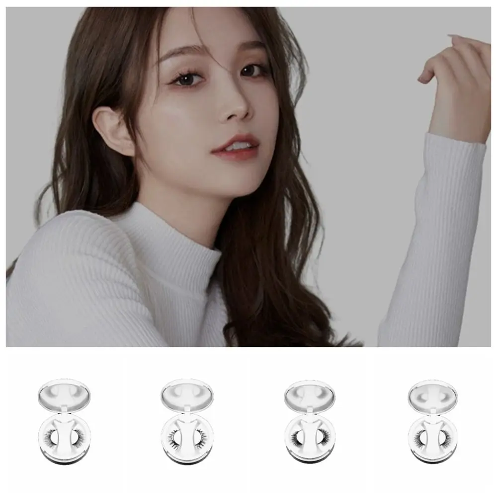 접착제 없는 자석 인조 속눈썹 재사용 가능한 연장형 자석 속눈썹 클립 포함 개별 DIY 인조 속눈썹 클러스터 여성용