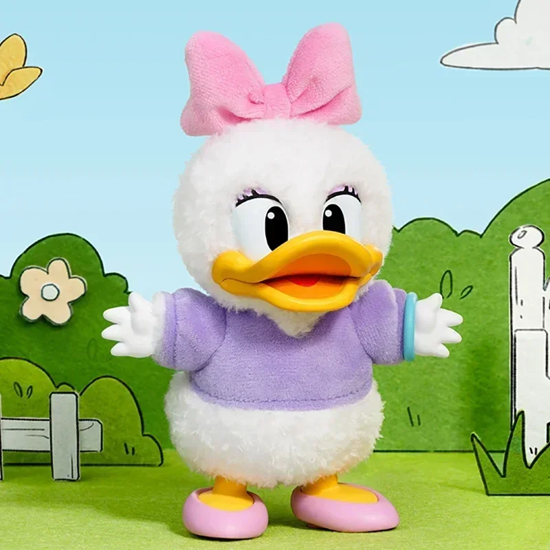 POP MART Mickey Familie Leuke Samen Sleutelhanger Serie Blind Box Speelgoed Pop Leuke Anime Action Figure Ornamenten Beeldjes Poppen