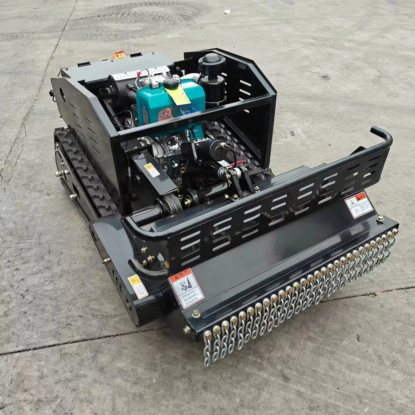 800mm  Factory Cheap Grass Cutter Robot Crawler Remote Control Lawn Mower With CE EPA Certificate
