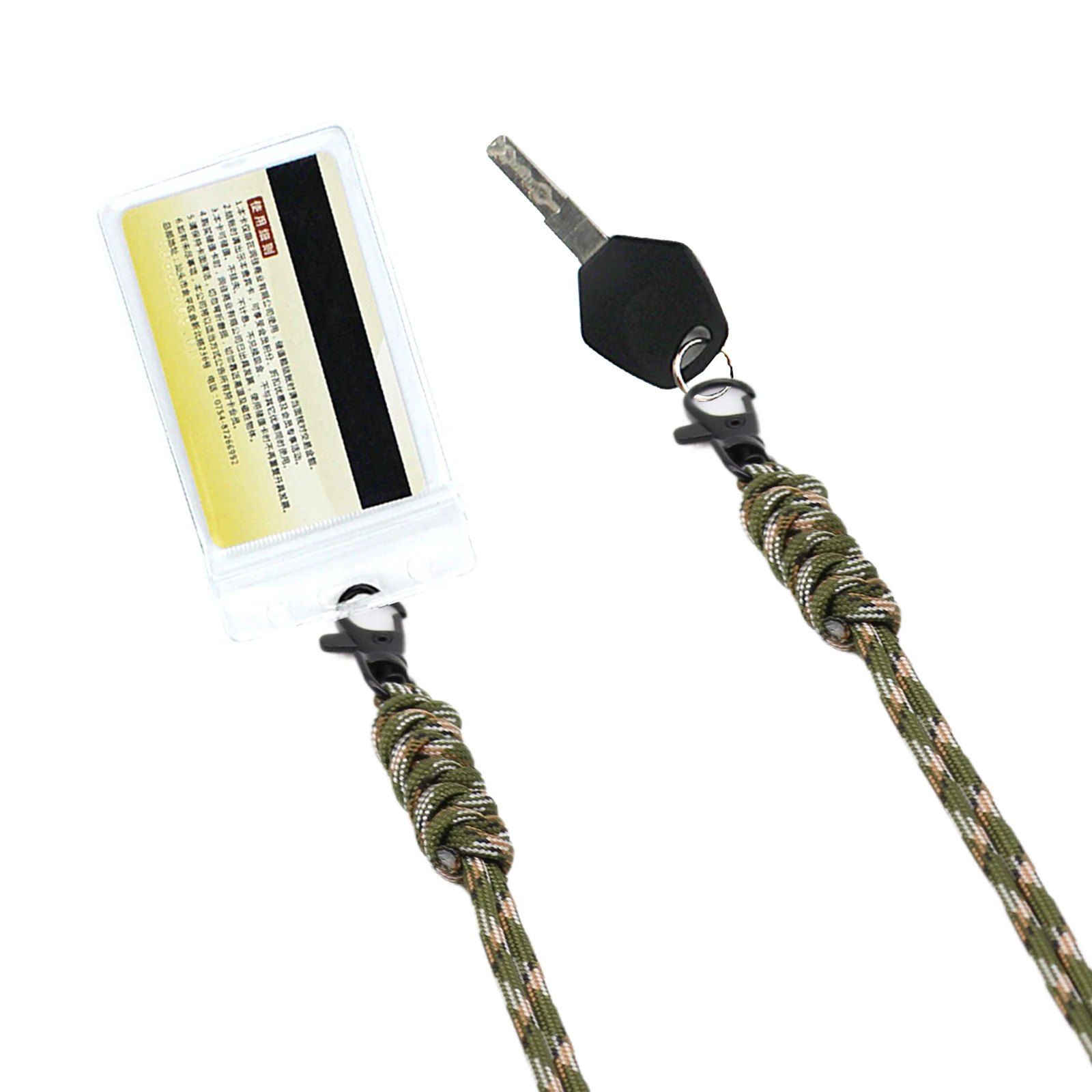 Rope Paracord Keychain Adjustable Phone Lanyard With Metal Buckle Braided Cord Strap for Cell Phone Camera Keys Keychain
